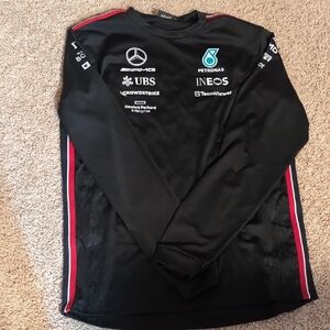 Mercedes AMG Petronas Black and Red Crew Shirt